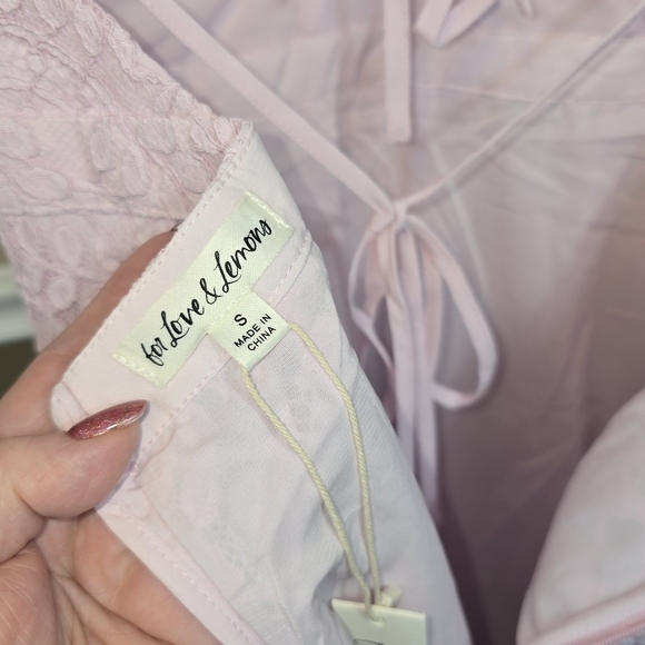 For Love And Lemons Carmela Mini Dress Purple NWT - Picture 12 of 16